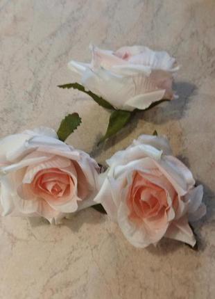 Голова (бутон) розы нежно-розовый 7 см2 фото