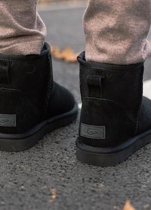 Зимние женские угги ugg classic mini 2 boot black, угі жіночі/уги зима2 фото