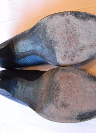 Кожаные туфли varese р.38--25,3 см5 фото