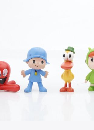 Покойо pocoyo малыш и его друзья игрушки фигурки для детей нина, элли, пато, фред, лула 7шт2 фото