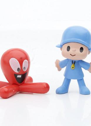 Покойо pocoyo малыш и его друзья игрушки фигурки для детей нина, элли, пато, фред, лула 7шт3 фото