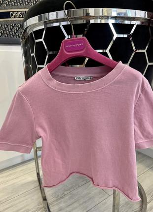Розовая крутая футболка топ варка в стиле balenciaga4 фото