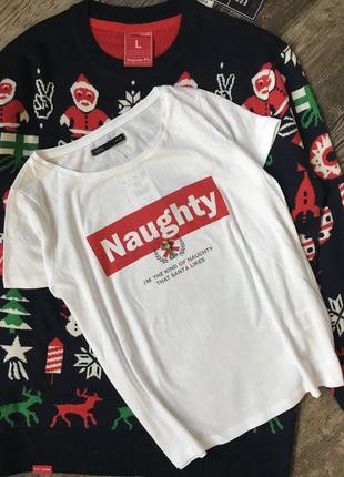Новогодняя футболка xs house