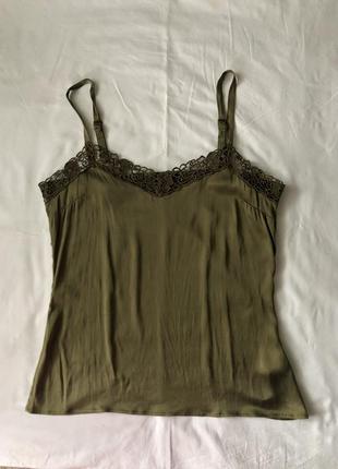 Шелковый топ с эластаном. большой размер. 46 eur