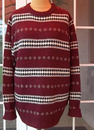 (50/52 р) полушерстяной свитер кофта джемпер пуловер оригинал новая3 фото