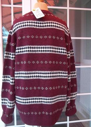(50/52 р) полушерстяной свитер кофта джемпер пуловер оригинал новая4 фото