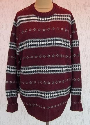 (50/52 р) полушерстяной свитер кофта джемпер пуловер оригинал новая7 фото