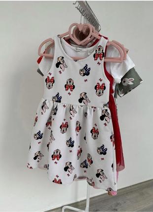 Стильное платье микки маус, платье h&m disney/сарафан минни маус/дисней сарафан h&m дитяча сукня zar