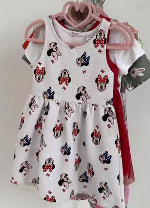 Стильное платье микки маус, платье h&m disney/сарафан минни маус/дисней сарафан h&m дитяча сукня zar4 фото