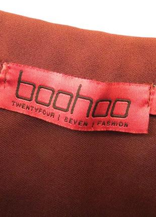 Бордове плаття бюстьє міді по фігурі від boohoo4 фото