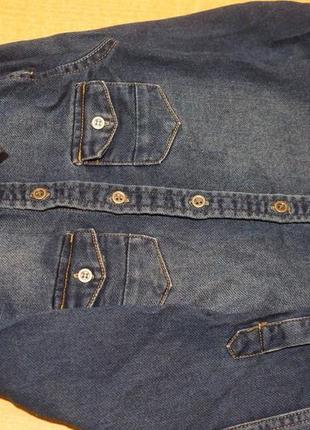 Denim co джинсова сорочка 3-4 роки джинсовая рубашка4 фото