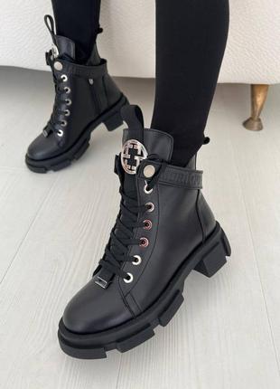 Стильные сапоги женские ботинки кожаные, замшевые лаковые ботинки из натуральной кожи3 фото