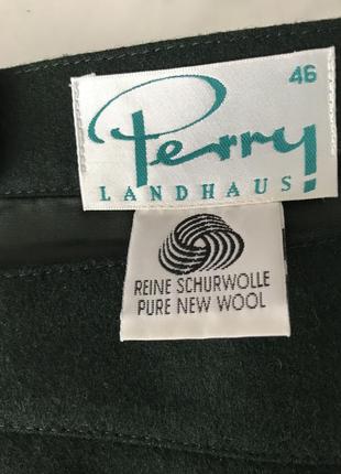 Изумрудная юбка «perry landhaus» 💯% pure new wool 👍8 фото