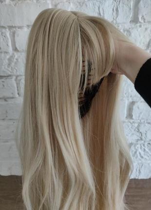 Новый парик блонд блонд в упаковке с биркой искусственная синтетическая канекалон красивая