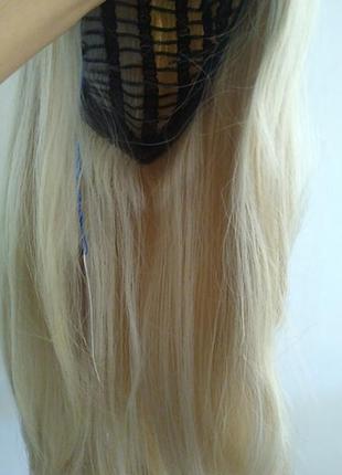 Новый парик блонд блонд в упаковке с биркой искусственная синтетическая канекалон красивая