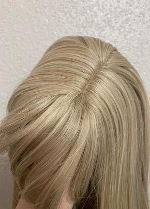 Новый парик блонд блонд в упаковке с биркой искусственная синтетическая канекалон красивая10 фото