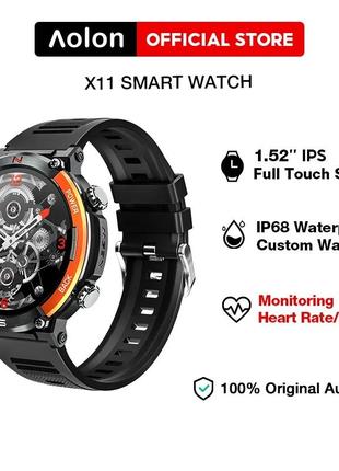 Smart watch з компасом (голубий та оранжевий колір) тактичні смартгодинники, години з компасом