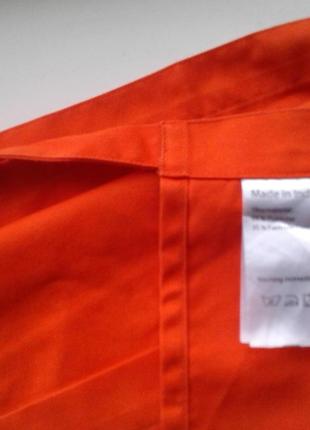 Хлопковый оранжевый фартук pack&print индия унисекс5 фото
