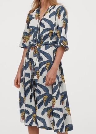 Льон, цікава пляжна сукня халат колаборації h&m x desmond dempsey s 36