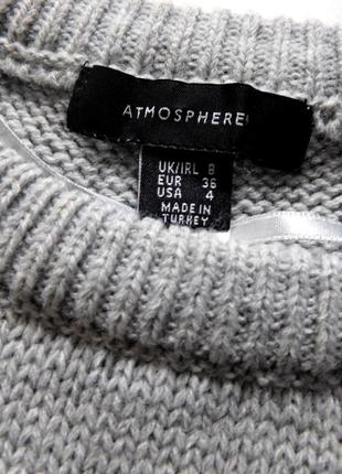 Мягкий свитер джемпер в полоску с пуговицами от primark2 фото
