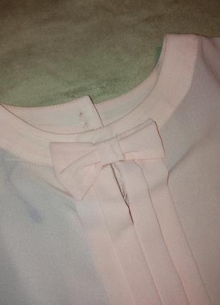Біла блузка з бантиком xxl4 фото