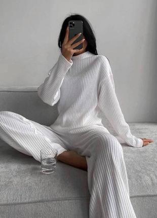 💥шикарний костюм у рубчик 💥42-44-46