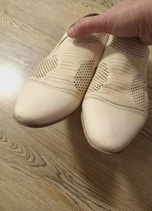 Туфли беж кожа перфорация brooman3 фото