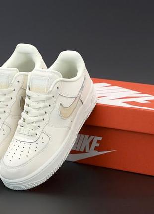 Женские кроссовки nike air force 1 low beige 38-39-40