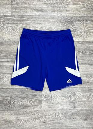 Adidas climalite шорты 152 см подростковые футбольные синие оригинал