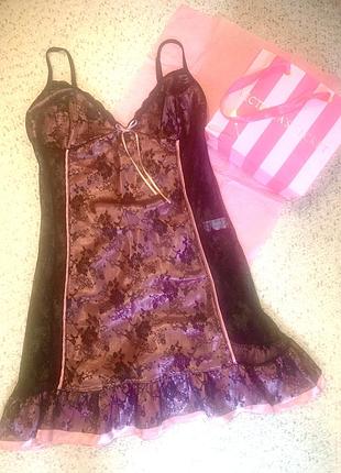 Комбінація сорочка  пеньюар victoria’s secret