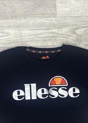 Ellesse футболка мl oversize размер женская спортивная укорочена с лого оригинал3 фото