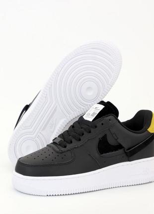 Женские кроссовки nike air force 1 low black white 37-381 фото