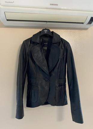 Стильная куртка италия натуральная кожа кожаная новая коллекция косуха пиджак модная скидки недорого