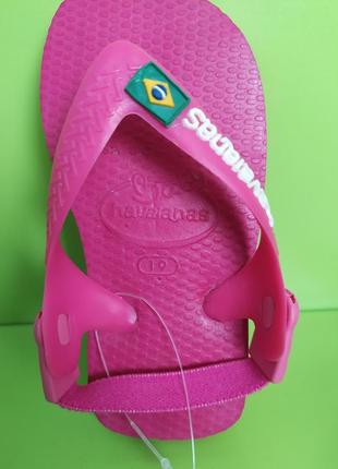 Малиновые детские босоножки вьетнамки havaianas, 199 фото