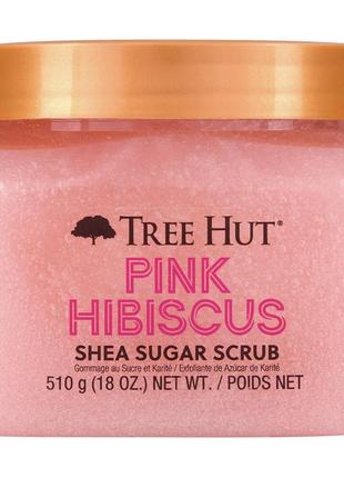 Сахарный скраб для тела tree hut pink hibiscus shea sugar scrub1 фото