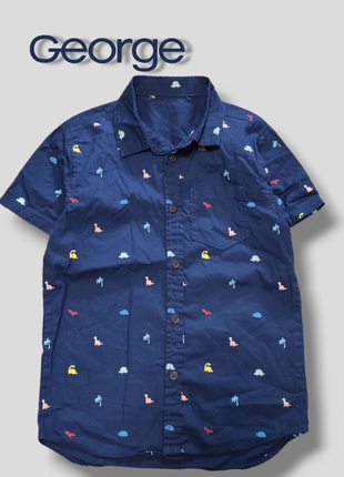 Детская тенниска динозавры рубашка с короткими рукавами для мальчика