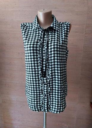 🌸💛🌺 Красивая блузочка в черно-белую клетку