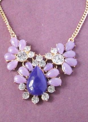 🏵нарядное колье в кристаллах, новое! арт. 1749