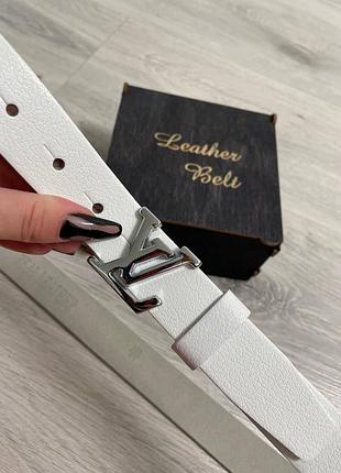 Ремінь пояс шкіряний жіночий в стилі louis vuitton / ремень пояс кожаный женский в стиле louis vuitt