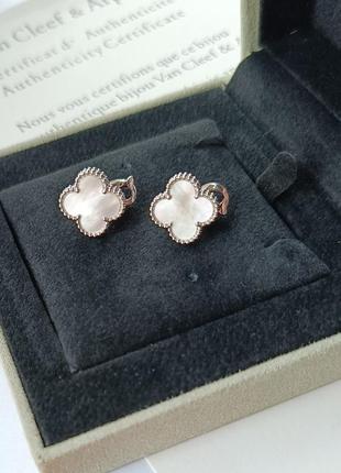 Брендові сережки  ван кліф van cleef vca3 фото