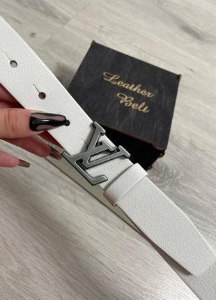 Ремінь пояс шкіряний жіночий в стилі louis vuitton / ремень пояс кожаный женский в стиле louis vuitt