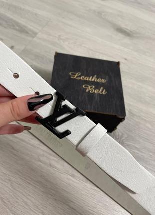 Ремінь пояс шкіряний жіночий в стилі louis vuitton / ремень пояс кожаный женский в стиле louis vuitt