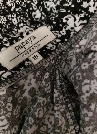 🌺🌟🌸 легкие шорты черно-белые цветки6 фото