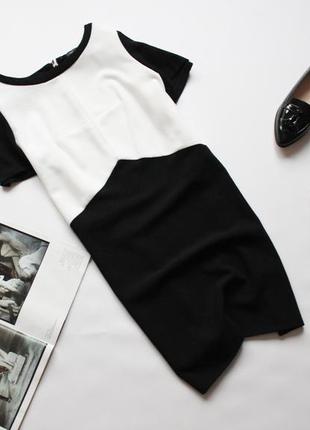 Гарна сукня вільного крою чорно біле 161 фото