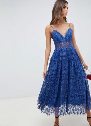Шикарне плаття мереживне asos disign