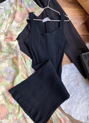 Базова сукня в рубчик