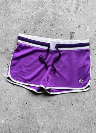 Nike vintage women's violet shorts small embroidered logo винтажные, спортивные, женские шорты