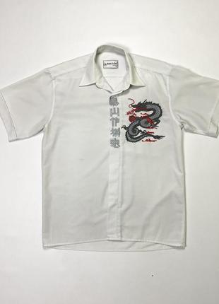 Oversize рубашка шведка с короткими рукавами гавайка2 фото