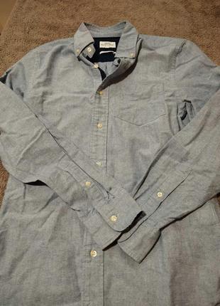 Рубашка next oxford shir оксфордская с длинным рукавом на 11-12 лет в идеальном состоянии3 фото