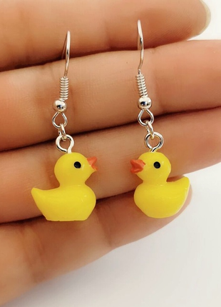 Серьги уточки